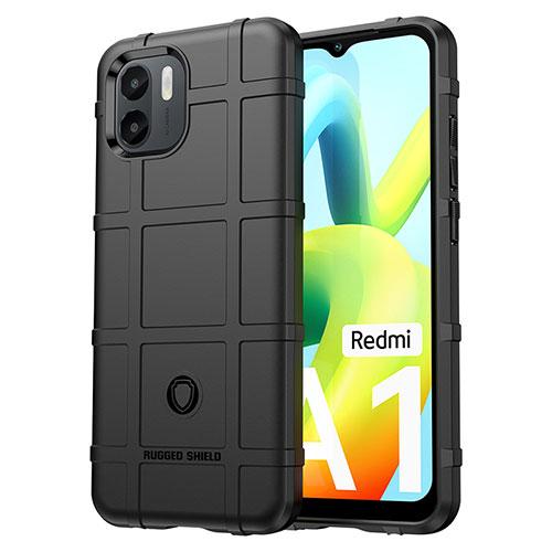 Ultra-thin Silicone Gel Soft Case 360 Degrees Cover J01S for Xiaomi Redmi A2 Black