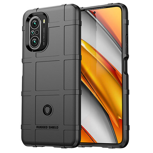 Ultra-thin Silicone Gel Soft Case 360 Degrees Cover J01S for Xiaomi Redmi K40 Pro 5G Black