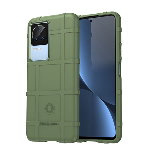 Ultra-thin Silicone Gel Soft Case 360 Degrees Cover J01S for Xiaomi Redmi K40S 5G Green