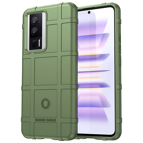 Ultra-thin Silicone Gel Soft Case 360 Degrees Cover J01S for Xiaomi Redmi K60 Pro 5G Green