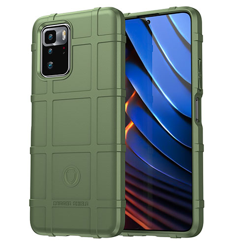 Ultra-thin Silicone Gel Soft Case 360 Degrees Cover J01S for Xiaomi Redmi Note 10 Pro 5G Green