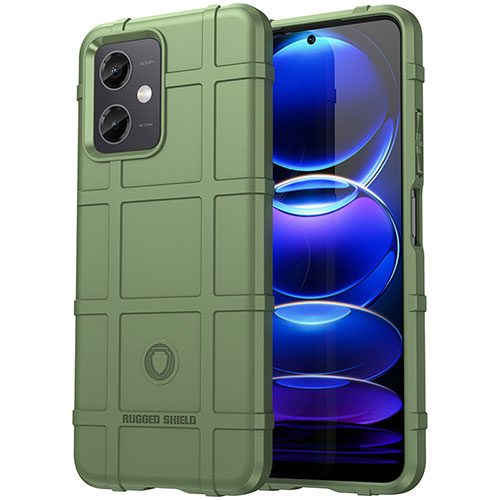 Ultra-thin Silicone Gel Soft Case 360 Degrees Cover J01S for Xiaomi Redmi Note 12R Pro 5G Green