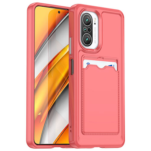 Ultra-thin Silicone Gel Soft Case 360 Degrees Cover J02S for Xiaomi Poco F3 5G Red