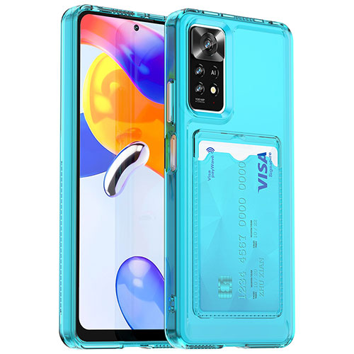 Ultra-thin Silicone Gel Soft Case 360 Degrees Cover J02S for Xiaomi Poco X4 NFC Sky Blue