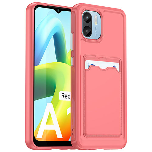 Ultra-thin Silicone Gel Soft Case 360 Degrees Cover J02S for Xiaomi Redmi A1 Red