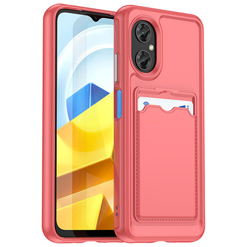 Ultra-thin Silicone Gel Soft Case 360 Degrees Cover J02S for Xiaomi Redmi Note 11R 5G Red