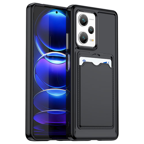 Ultra-thin Silicone Gel Soft Case 360 Degrees Cover J02S for Xiaomi Redmi Note 12 Pro+ Plus 5G Black