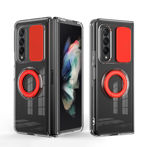 Ultra-thin Silicone Gel Soft Case 360 Degrees Cover MJ1 for Samsung Galaxy Z Fold3 5G Red