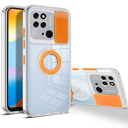 Ultra-thin Silicone Gel Soft Case 360 Degrees Cover MJ1 for Xiaomi Redmi 10 India Orange