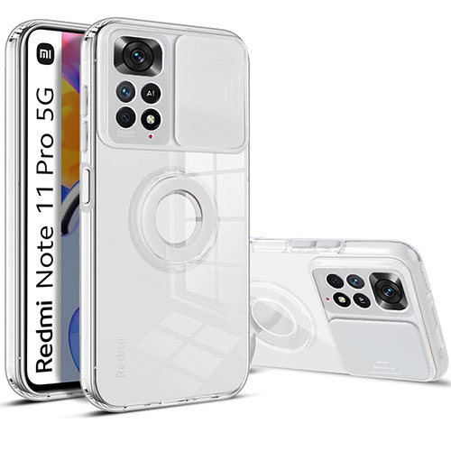Ultra-thin Silicone Gel Soft Case 360 Degrees Cover MJ1 for Xiaomi Redmi Note 11 Pro 4G White