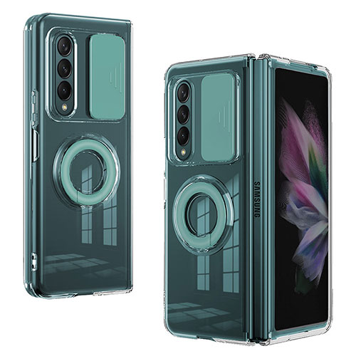 Ultra-thin Silicone Gel Soft Case 360 Degrees Cover MJ2 for Samsung Galaxy Z Fold3 5G Matcha Green