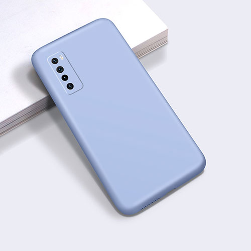 Ultra-thin Silicone Gel Soft Case 360 Degrees Cover S01 for Huawei Nova 7 5G Sky Blue