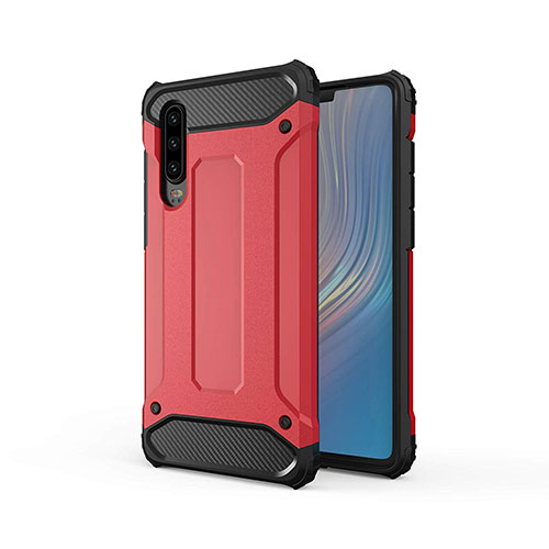 Ultra-thin Silicone Gel Soft Case 360 Degrees Cover S01 for Huawei P30 Red