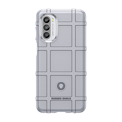 Ultra-thin Silicone Gel Soft Case 360 Degrees Cover S01 for Motorola Moto Edge (2022) 5G Gray