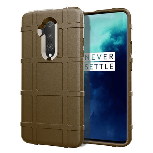 Ultra-thin Silicone Gel Soft Case 360 Degrees Cover S01 for OnePlus 7T Pro 5G Brown