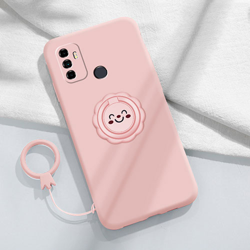 Ultra-thin Silicone Gel Soft Case 360 Degrees Cover S01 for Oppo A11s Pink