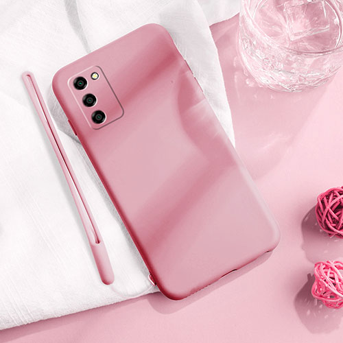 Ultra-thin Silicone Gel Soft Case 360 Degrees Cover S01 for Oppo A55S 5G Pink