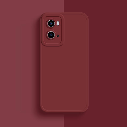 Ultra-thin Silicone Gel Soft Case 360 Degrees Cover S01 for Oppo A76 Red