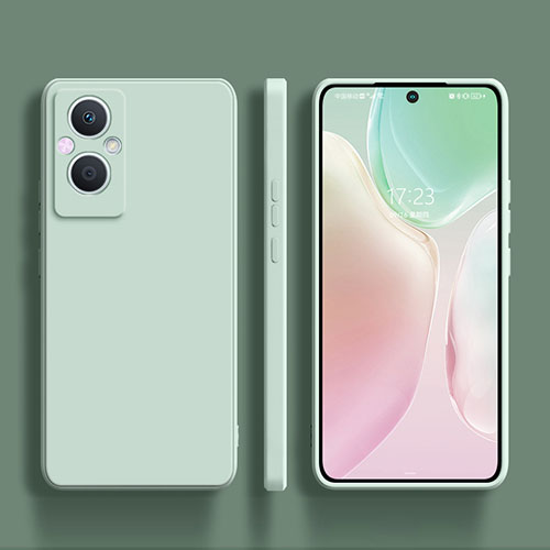 Ultra-thin Silicone Gel Soft Case 360 Degrees Cover S01 for Oppo A96 5G Matcha Green