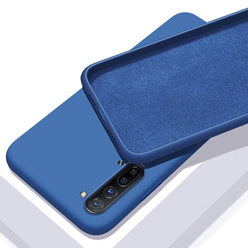 Ultra-thin Silicone Gel Soft Case 360 Degrees Cover S01 for Oppo F15 Blue