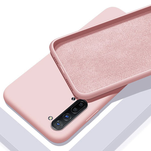Ultra-thin Silicone Gel Soft Case 360 Degrees Cover S01 for Oppo F15 Pink