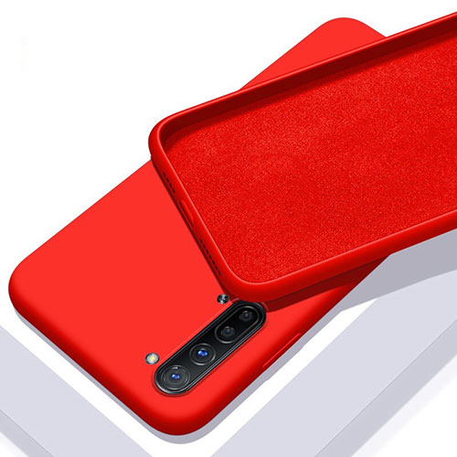 Ultra-thin Silicone Gel Soft Case 360 Degrees Cover S01 for Oppo F15 Red