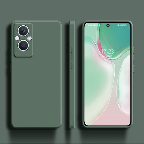 Ultra-thin Silicone Gel Soft Case 360 Degrees Cover S01 for Oppo F21 Pro 5G Midnight Green