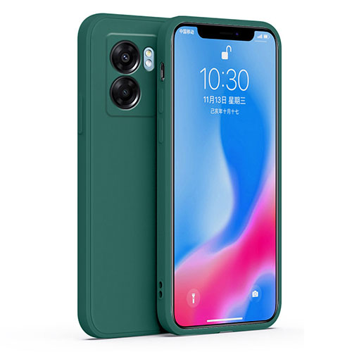 Ultra-thin Silicone Gel Soft Case 360 Degrees Cover S01 for Oppo K10 5G India Midnight Green