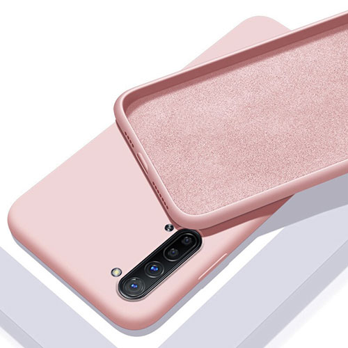 Ultra-thin Silicone Gel Soft Case 360 Degrees Cover S01 for Oppo K7 5G Pink