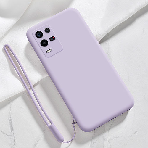 Ultra-thin Silicone Gel Soft Case 360 Degrees Cover S01 for Oppo K9X 5G Clove Purple