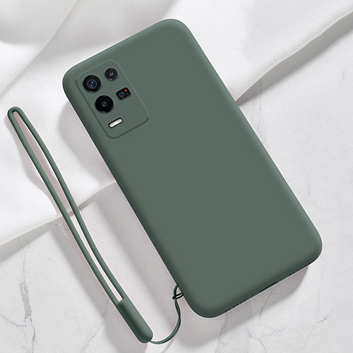 Ultra-thin Silicone Gel Soft Case 360 Degrees Cover S01 for Oppo K9X 5G Midnight Green