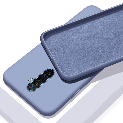 Ultra-thin Silicone Gel Soft Case 360 Degrees Cover S01 for Oppo Reno Ace Gray