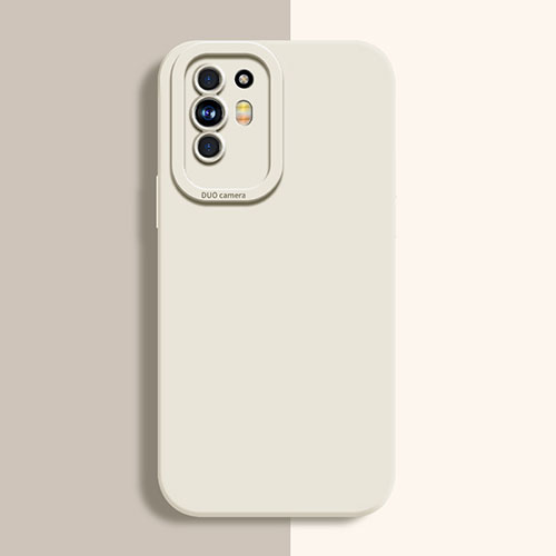 Ultra-thin Silicone Gel Soft Case 360 Degrees Cover S01 for Oppo Reno5 Z 5G White