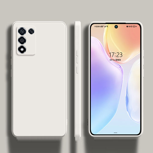 Ultra-thin Silicone Gel Soft Case 360 Degrees Cover S01 for Realme Q3s 5G White