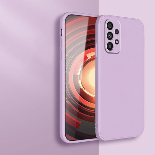 Ultra-thin Silicone Gel Soft Case 360 Degrees Cover S01 for Samsung Galaxy A73 5G Clove Purple