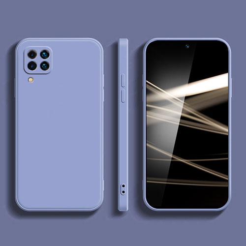 Ultra-thin Silicone Gel Soft Case 360 Degrees Cover S01 for Samsung Galaxy F62 5G Lavender Gray