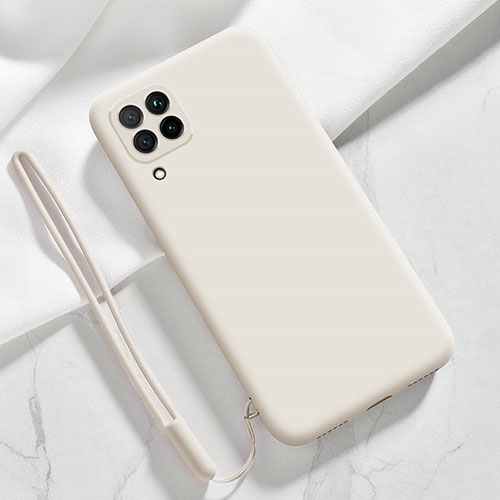 Ultra-thin Silicone Gel Soft Case 360 Degrees Cover S01 for Samsung Galaxy M53 5G White