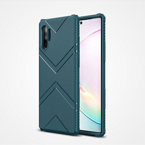 Ultra-thin Silicone Gel Soft Case 360 Degrees Cover S01 for Samsung Galaxy Note 10 Plus Green