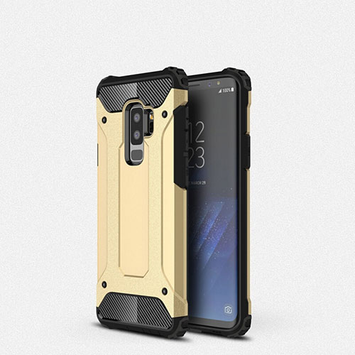 Ultra-thin Silicone Gel Soft Case 360 Degrees Cover S01 for Samsung Galaxy S9 Plus Gold