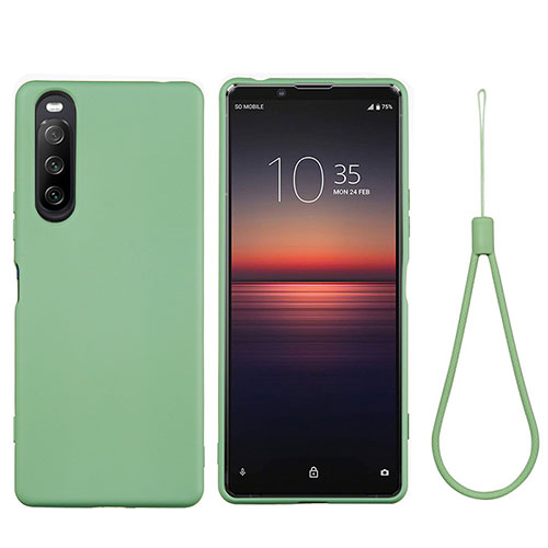 Ultra-thin Silicone Gel Soft Case 360 Degrees Cover S01 for Sony Xperia 10 III Green