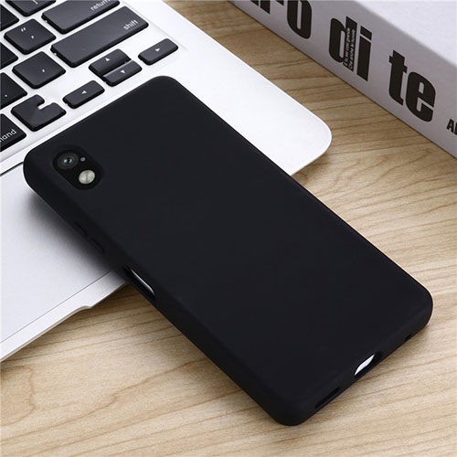 Ultra-thin Silicone Gel Soft Case 360 Degrees Cover S01 for Sony Xperia Ace III SOG08 Black