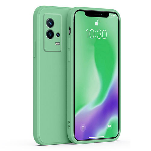 Ultra-thin Silicone Gel Soft Case 360 Degrees Cover S01 for Vivo iQOO 8 5G Green