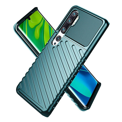 Ultra-thin Silicone Gel Soft Case 360 Degrees Cover S01 for Xiaomi Mi Note 10 Pro Green