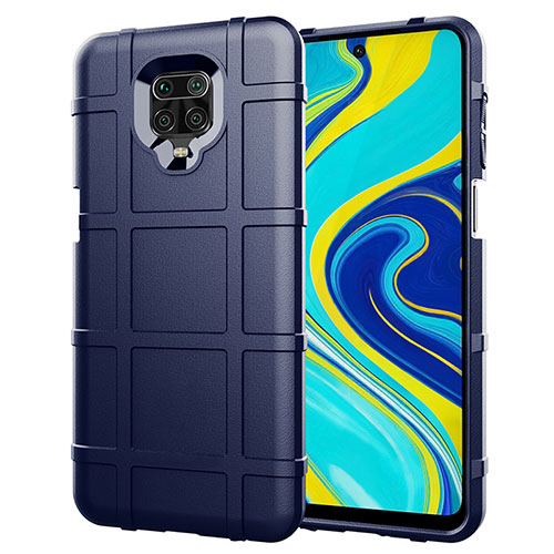 Ultra-thin Silicone Gel Soft Case 360 Degrees Cover S01 for Xiaomi Redmi Note 9 Pro Blue