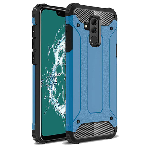 Ultra-thin Silicone Gel Soft Case 360 Degrees Cover S02 for Huawei Mate 20 Lite Blue