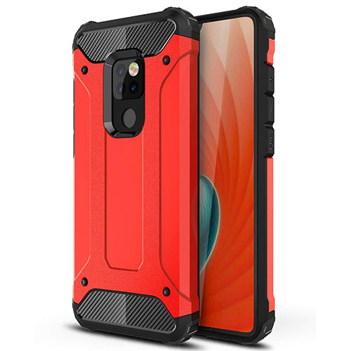 Ultra-thin Silicone Gel Soft Case 360 Degrees Cover S02 for Huawei Mate 20 Red