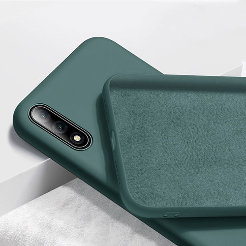 Ultra-thin Silicone Gel Soft Case 360 Degrees Cover S02 for Huawei P Smart Z (2019) Cyan