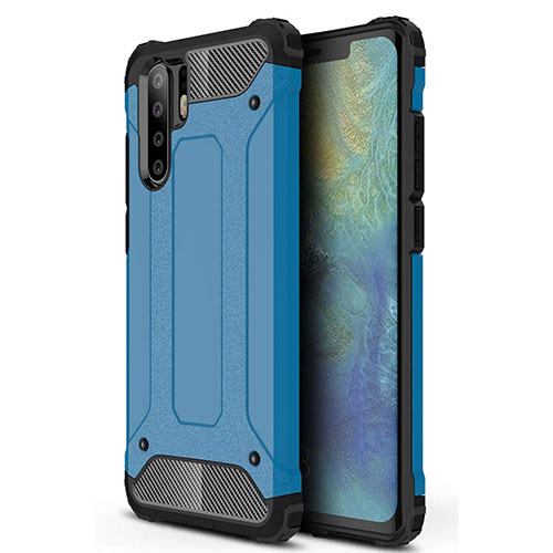 Ultra-thin Silicone Gel Soft Case 360 Degrees Cover S02 for Huawei P30 Pro New Edition Blue