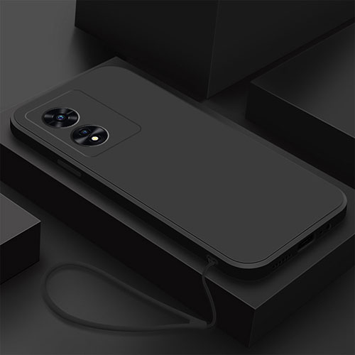 Ultra-thin Silicone Gel Soft Case 360 Degrees Cover S02 for Oppo A1 Pro 5G Black