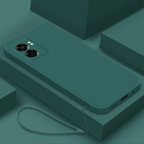 Ultra-thin Silicone Gel Soft Case 360 Degrees Cover S02 for Oppo K10 5G India Midnight Green
